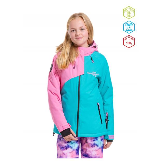 КУРТКА ПОДРОСТК. MEATFLY «DELIAH JACKET» - Аритикул DEBORAH JACKET-MINT/PASTEL SPLASH-146 - Фото 28