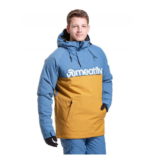 Сноубордическая куртка MEATFLY SLINGER JACKET - Аритикул SLINGER-2-WOOD/SLATE BLUE-M - Фото 15