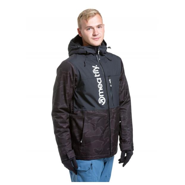 Сноубордическая куртка MEATFLY «MANIFOLD» - Аритикул MANIFOLD-2-SLATE BLUE/BLACK-M - Фото 5