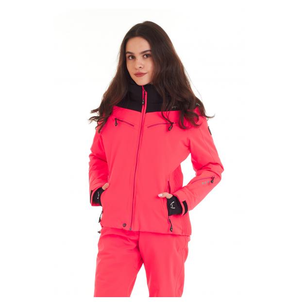 Горнолыжная куртка премиум-класса HYRA «MATT» - Аритикул HLG1252-Bright Pink/Black-40 - Фото 83