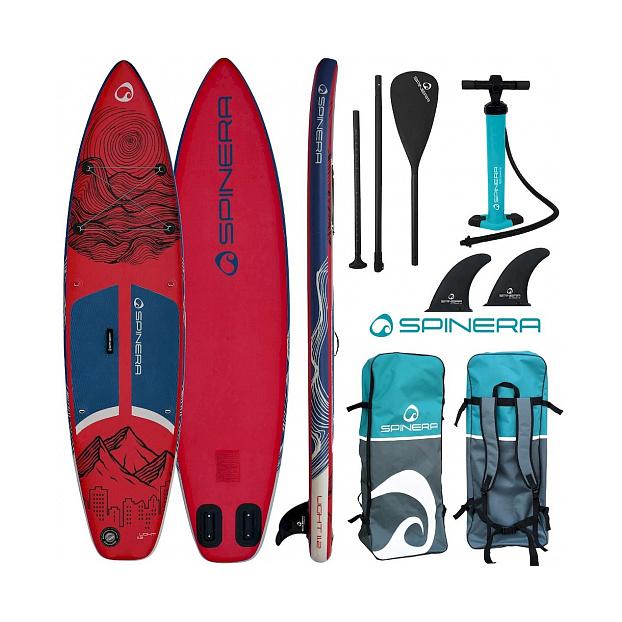 SUP-доска надувная с веслом для туризма Spinera Light 11'2" Bordeaux Red SL ULT S24 - Аритикул 21117 - Фото 1