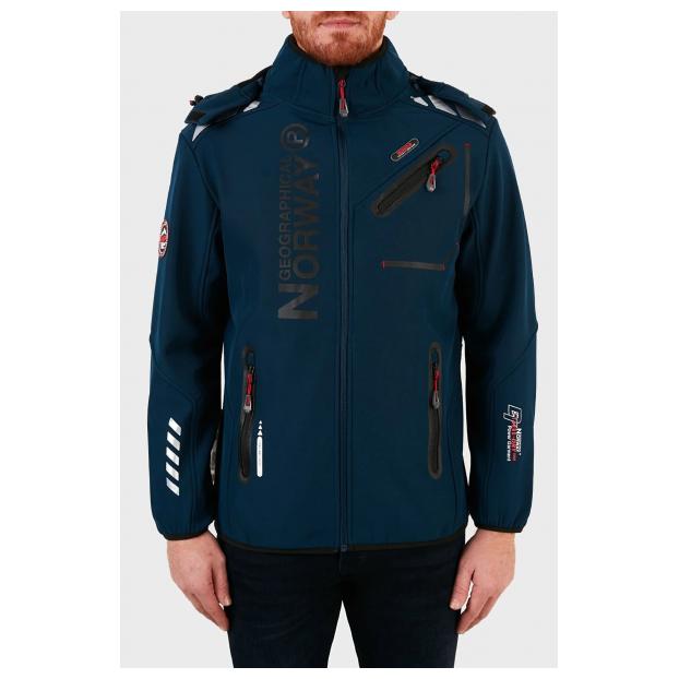 Софтшеловая куртка мужская  GEOGRAPHICAL NORWAY «ROYAUTE»  - Аритикул WW4746H/GN-NAVY-RED-S - Фото 14