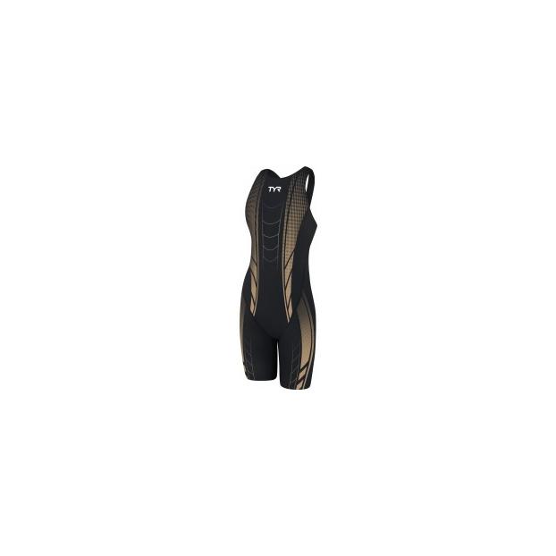 Гидрокостюм TYR Ар 12 Compression Open Back Speedsuit (26L, 008, черный/золотой) - Аритикул ASJTOY6A TYR Ар 12 Compression Open Back Speedsuit - L - Фото 1