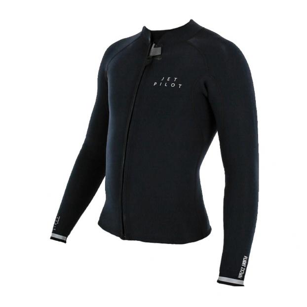 Гидрокуртка мужская Jetpilot Flight 2X2 LS FZ Jacket black S24 - Аритикул 221290-L - Фото 1