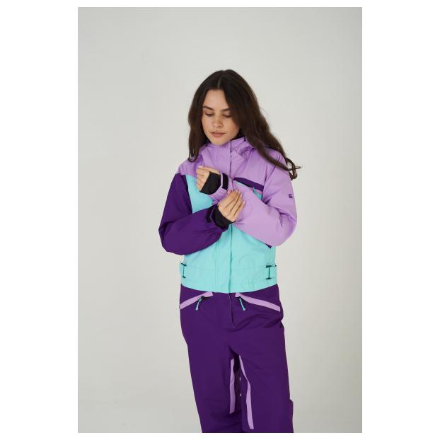 ЖЕНСКИЙ СНОУБОРДИЧЕСКИЙ КОМБИНЕЗОН RUNNING SPORT - Аритикул 7785-Fio-Pink-XL - Фото 14