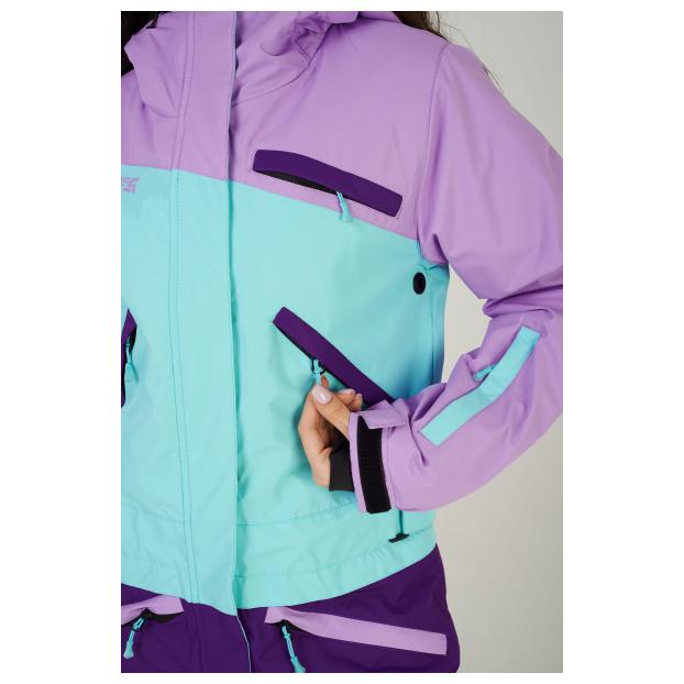 ЖЕНСКИЙ СНОУБОРДИЧЕСКИЙ КОМБИНЕЗОН RUNNING SPORT - Аритикул 8855-lavender-XL - Фото 16