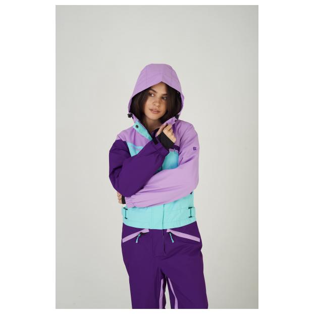 ЖЕНСКИЙ СНОУБОРДИЧЕСКИЙ КОМБИНЕЗОН RUNNING SPORT - Аритикул 8855-lavender-XL - Фото 17