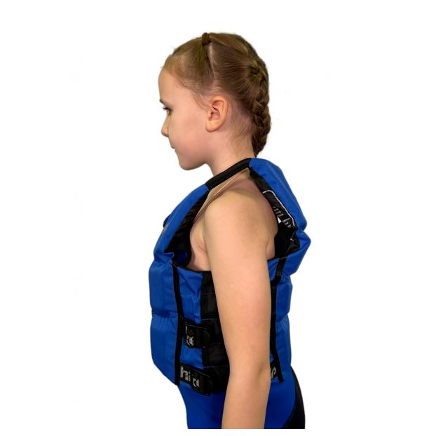 Жилет спасательный (страховочный) hikeXp Standart Blue/Black - Аритикул 100421-Blue/Black Kids - Фото 4
