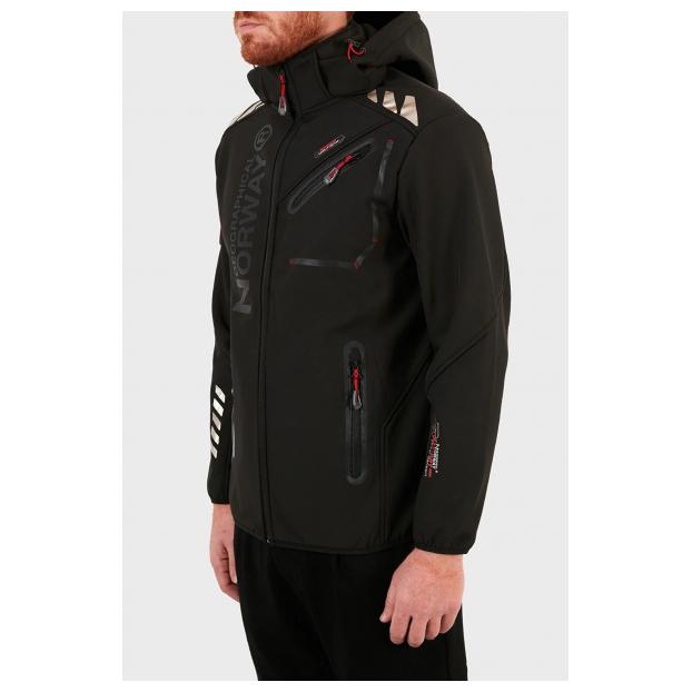 Софтшеловая куртка мужская  GEOGRAPHICAL NORWAY «ROYAUTE»  - Аритикул WW2620H/GN-BLACK-M - Фото 6