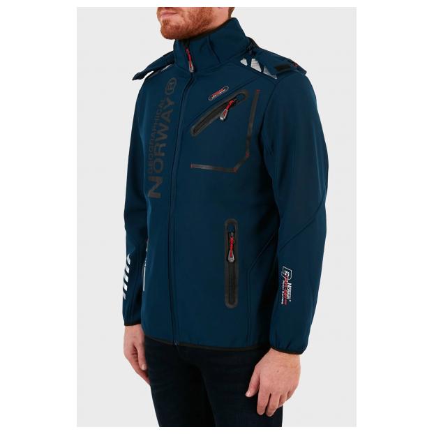 Софтшеловая куртка мужская  GEOGRAPHICAL NORWAY «ROYAUTE»  - Аритикул WW4746H/GN-NAVY-RED-S - Фото 16