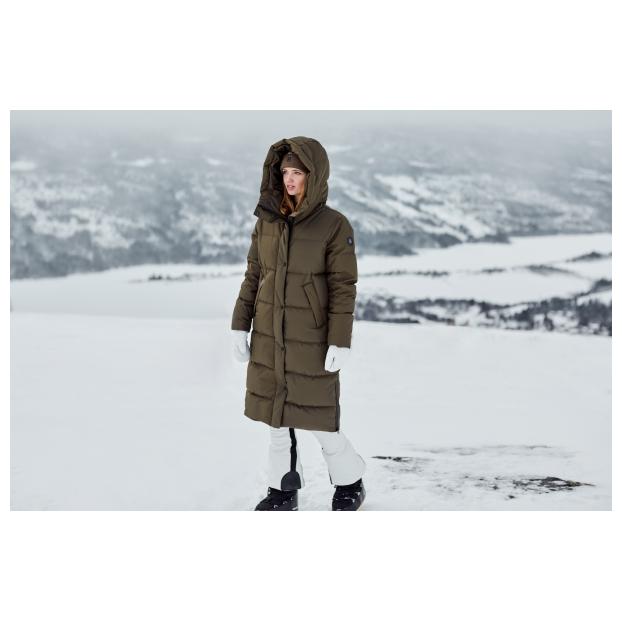 Зимнее городское пуховое пальто 8848 Altitude  “BIELLA” - Аритикул 2304-“BIELLA”-MUSTARD-36 - Фото 15