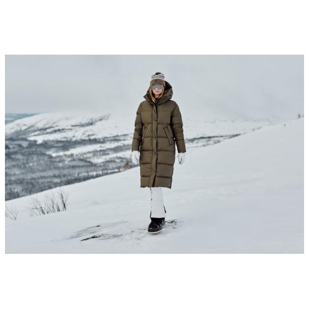 Зимнее городское пуховое пальто 8848 Altitude  “BIELLA” - Аритикул 2304-“BIELLA”-MUSTARD-36 - Фото 14