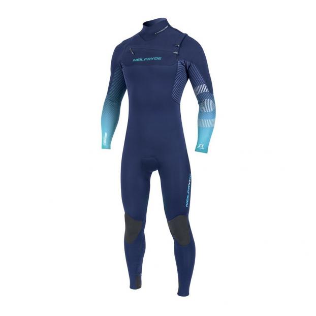 Гидрокостюм муж. NP Mission Fullsuit 3/2 FZ - Аритикул 113316-000/2234-navy/yellow print-48 - Фото 1
