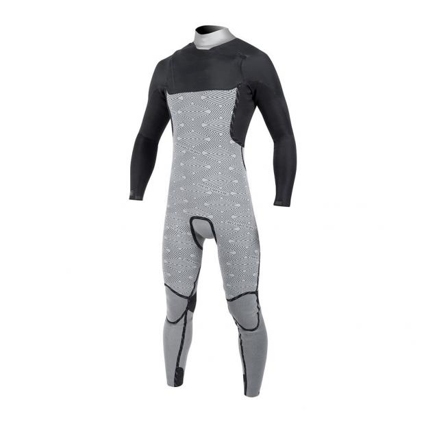 Гидрокостюм муж. NP Mission Fullsuit 3/2 FZ - Аритикул 113316-000/2234-navy/yellow print-48 - Фото 4