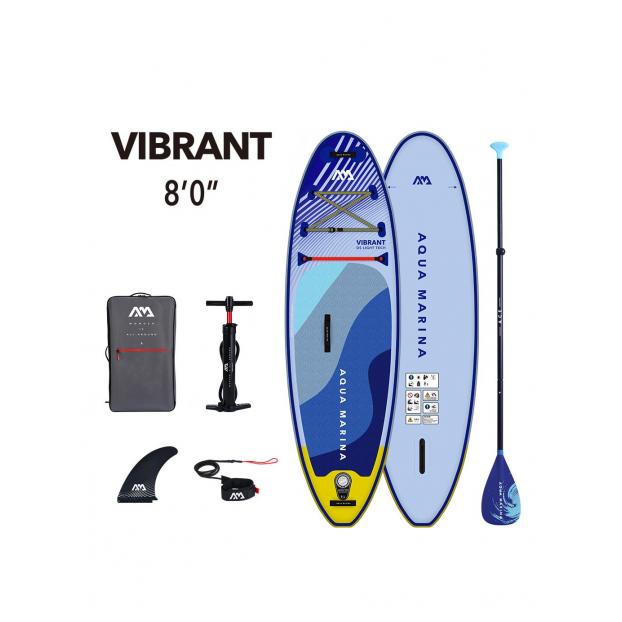 SUP-доска надувная с веслом для детей Aqua Marina Vibrant 8'0" S24 - Аритикул Aqua Marina Vibrant 8'0" S24-140 - Фото 1