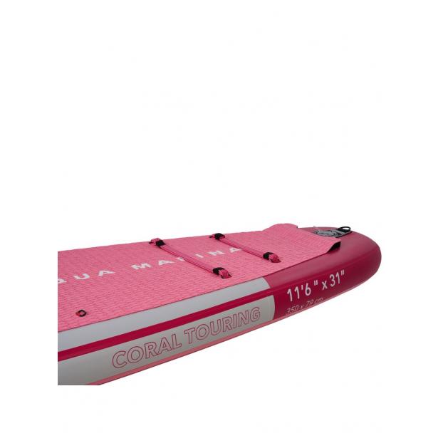 SUP-доска надувная с веслом для туризма Aqua Marina Coral Touring (Raspberry) 11'6" S24 - Аритикул Aqua Marina Coral Touring (Raspberry) 11'6" S24-328 - Фото 3