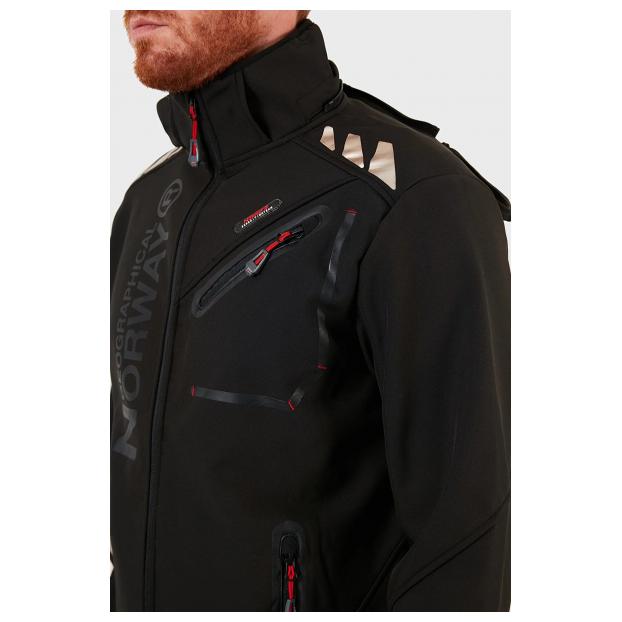 Софтшеловая куртка мужская  GEOGRAPHICAL NORWAY «ROYAUTE»  - Аритикул WW2620H/GN-BLACK-S - Фото 4