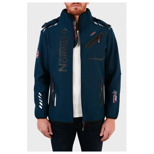 Софтшеловая куртка мужская  GEOGRAPHICAL NORWAY «ROYAUTE»  - Аритикул WW4746H/GN-NAVY-RED-S - Фото 19