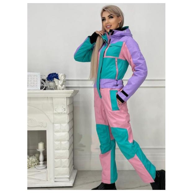 ЖЕНСКИЙ СНОУБОРДИЧЕСКИЙ КОМБИНЕЗОН RUNNING SPORT - Аритикул 7785-Fio-Pink-XL - Фото 26