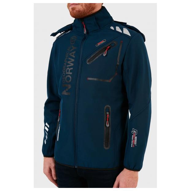 Софтшеловая куртка мужская  GEOGRAPHICAL NORWAY «ROYAUTE»  - Аритикул WW4746H/GN-NAVY-RED-S - Фото 20