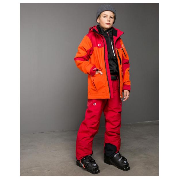 Костюм 8848 Altitude: куртка JAYDEN-2 red clay + брюки CODY - Аритикул 8808-8806-JAYDEN-2 red clay + DEFENDER-2 black 140 - Фото 4