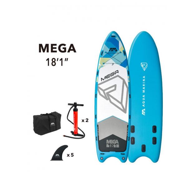 SUP-доска надувная для группы людей Aqua Marina Mega 18'1" S24 - Аритикул Aqua Marina Mega 18'1" S24-1400 - Фото 1