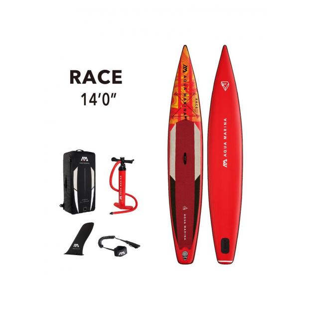 SUP-доска надувная для гонок Aqua Marina Race 14'0" S24 - Аритикул Aqua Marina Race 14'0" S24-360 - Фото 1