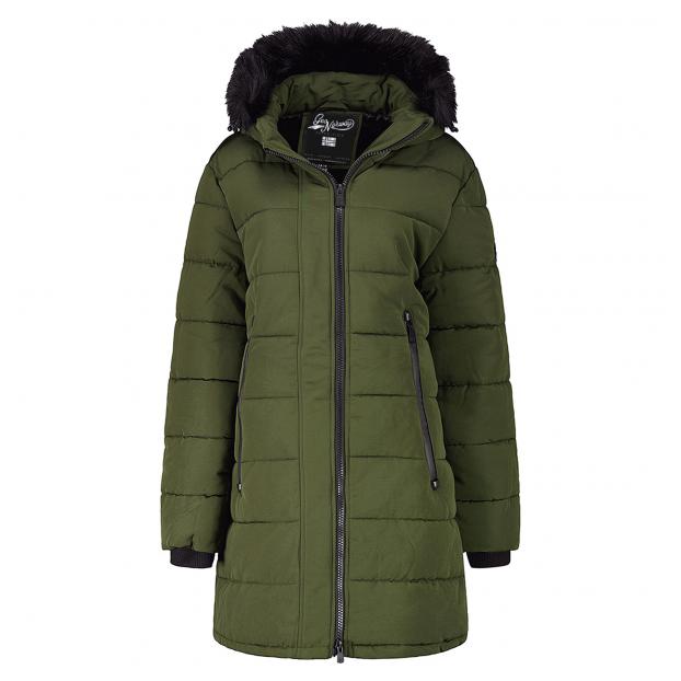 Куртка-парка зимняя женская GEOGRAPHICAL NORWAY «AUTRUCHE» LADY - Аритикул WW4916F-OLIVE-M - Фото 5