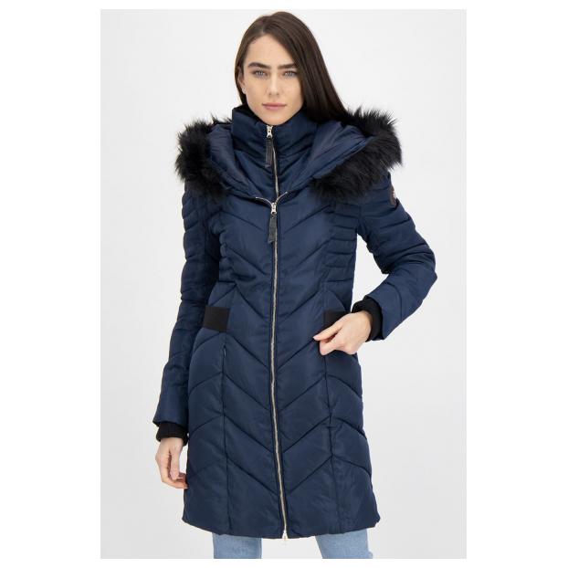 Куртка зимняя женская удлиненная GEOGRAPHICAL NORWAY «DOLRIE» LADY - Аритикул WU5947F/GNO-NAVY-S - Фото 1