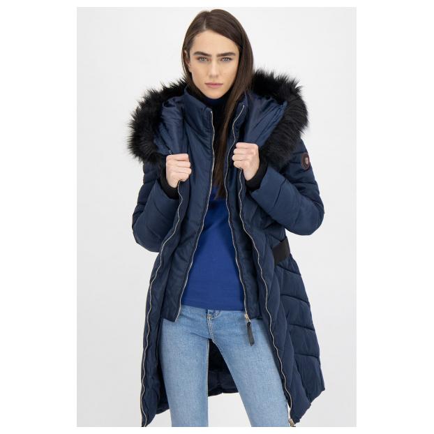 Куртка зимняя женская удлиненная GEOGRAPHICAL NORWAY «DOLRIE» LADY - Аритикул WU5947F/GNO-NAVY-M - Фото 4