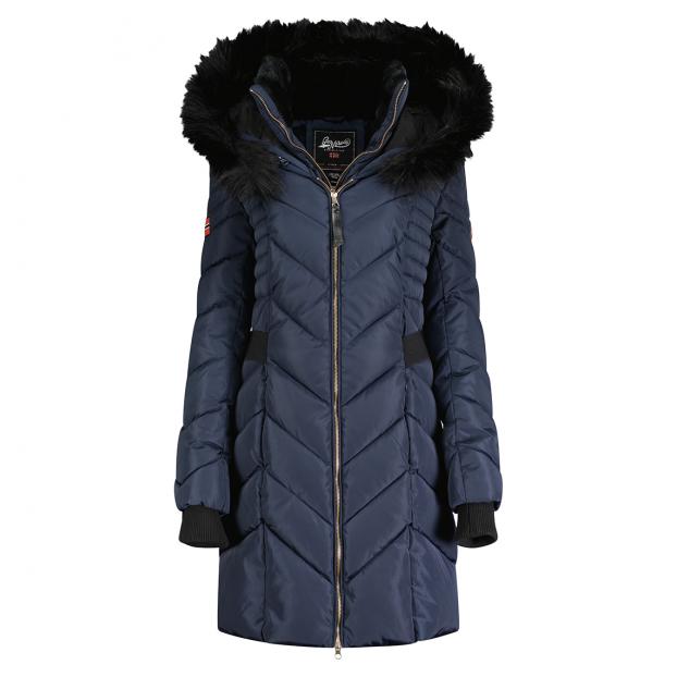 Куртка зимняя женская удлиненная GEOGRAPHICAL NORWAY «DOLRIE» LADY - Аритикул WU5947F/GNO-NAVY-M - Фото 7