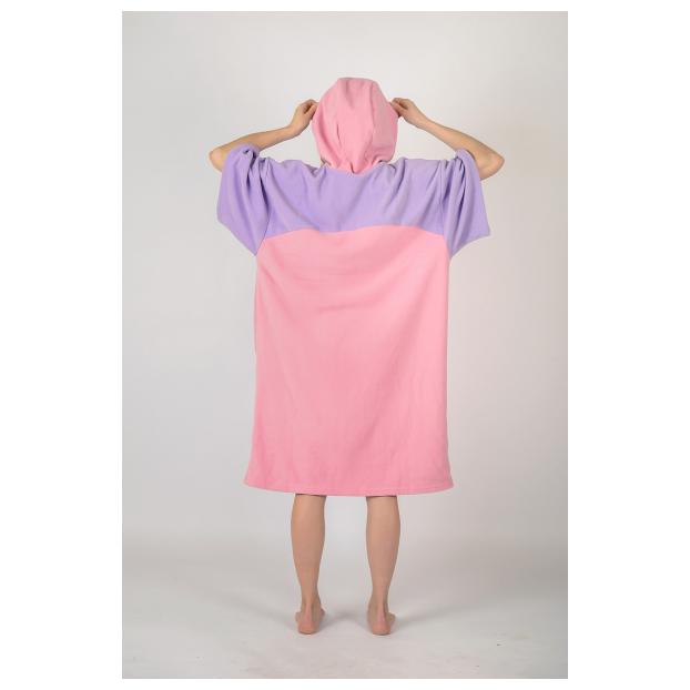 Флисовое пончо SOUL двухцветное - Аритикул Soul-poncho-two-color-pink-purple - Фото 4