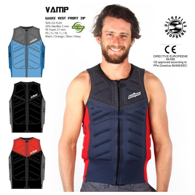 ЖИЛЕТ SOÖRUZ «VAMP» (FRONT ZIP) - Аритикул MWAVVAM21 ЖИЛЕТ мужск. SOÖRUZ  «VAMP» FRONT ZIP (navy) S - Фото 2