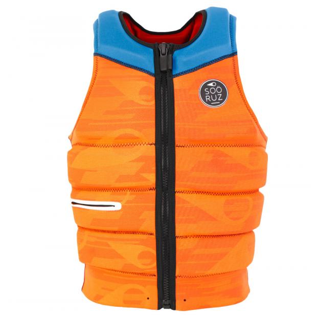 ЖИЛЕТ SOÖRUZ «DELUX» (FRONT ZIP) - Аритикул E19 MWVDEL-«DELUX» (FRONT ZIP)-orange-M - Фото 6