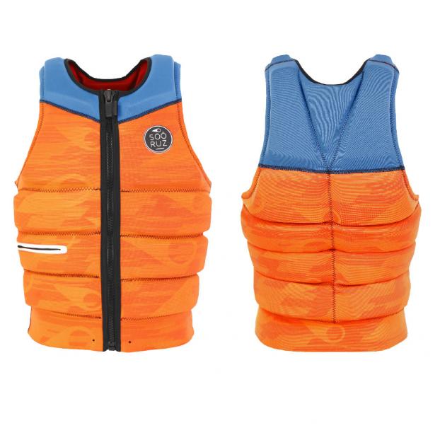 ЖИЛЕТ SOÖRUZ «DELUX» (FRONT ZIP) - Аритикул E19 MWVDEL-«DELUX» (FRONT ZIP)-orange-M - Фото 4