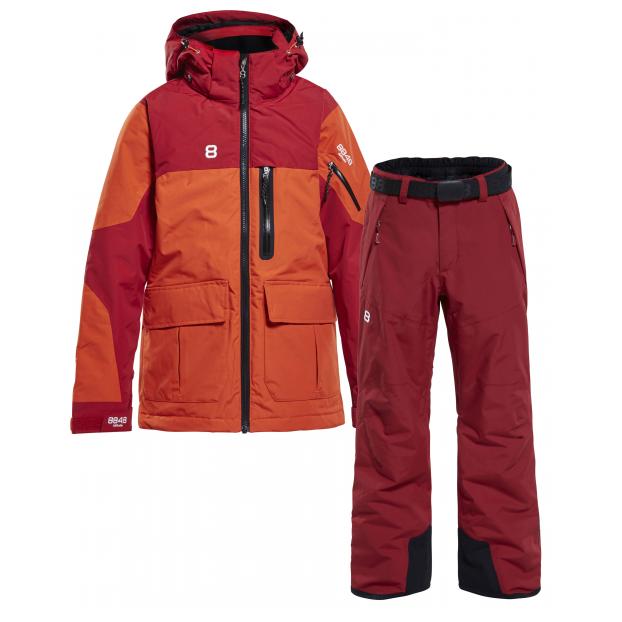 Костюм 8848 Altitude: куртка JAYDEN-2 red clay + брюки INCA - Аритикул 8808-8816-JAYDEN-2 red clay +INCA black 160 - Фото 19