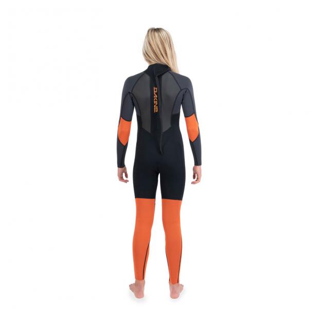 Гидрокостюм дет. DK Kid's Quantum Back Zip Full Suit 3/2mm F/L Black/Orange - Аритикул DK22K22QBZFL-Black/Orange-12 - Фото 6