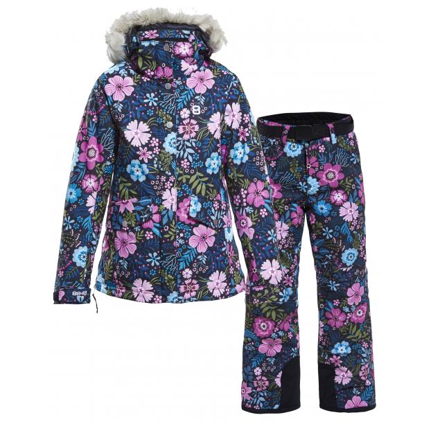 Костюм 8848 Altitude: куртка LYKKE flower + брюки GRACE - Аритикул 8814-8815-LYKKE flower + GRACE pink 140 - Фото 3