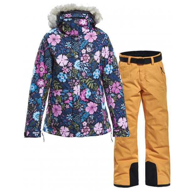 Костюм 8848 Altitude: куртка LYKKE flower + брюки GRACE - Аритикул 8814-8815-LYKKE flower + GRACE pink 140 - Фото 4