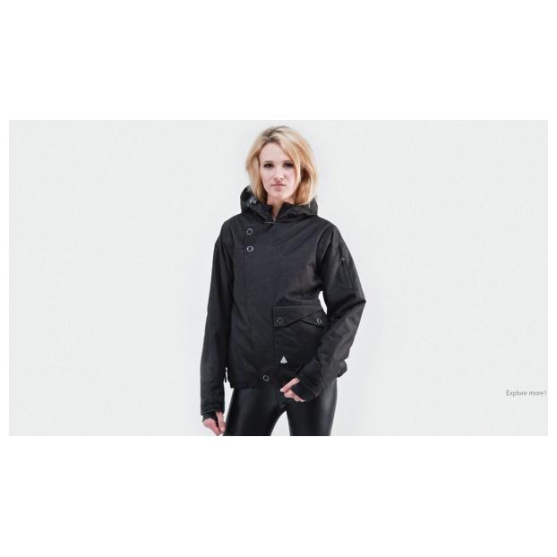 Cноубордическая куртка MEATFLY «MONO-2» - Аритикул (S) Женская сноубордическая куртка MEATFLY «MONO JCKT-2» black A - Фото 1