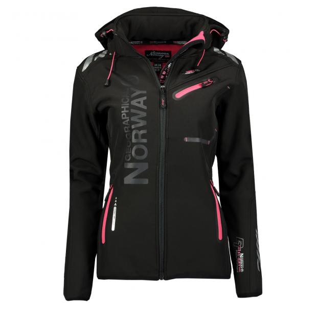 Софтшеловая куртка женская  GEOGRAPHICAL NORWAY «REINE» - Аритикул WT4038F-BLACK-S - Фото 13