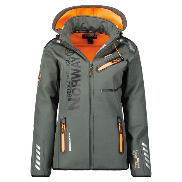 Софтшеловая куртка женская  GEOGRAPHICAL NORWAY «REINE» - Аритикул WT4038F-GREY-S - Фото 16