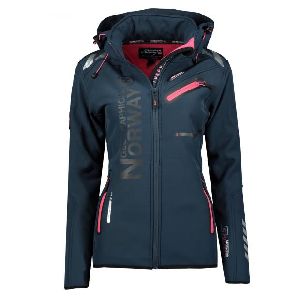 Софтшеловая куртка женская  GEOGRAPHICAL NORWAY «REINE» - Аритикул WT4038F-NAVY-S - Фото 20