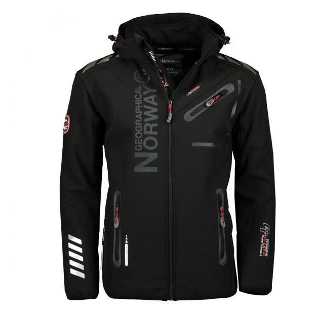 Софтшеловая куртка мужская  GEOGRAPHICAL NORWAY «ROYAUTE»  - Аритикул WW2620H/GN-BLACK-S - Фото 8