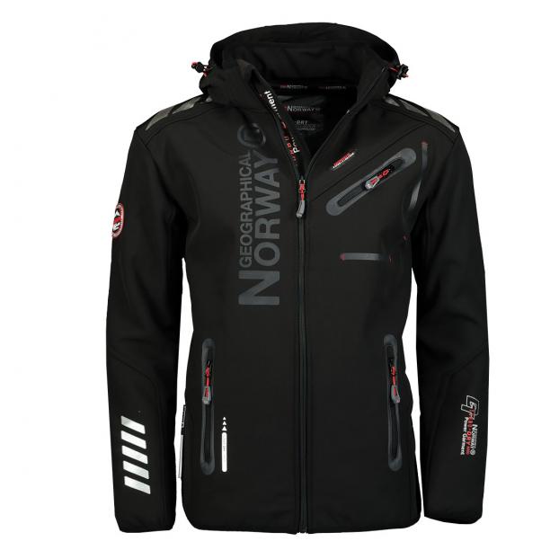 Софтшеловая куртка мужская  GEOGRAPHICAL NORWAY «ROYAUTE»  - Аритикул WW2620H/GN-BLACK-M - Фото 8