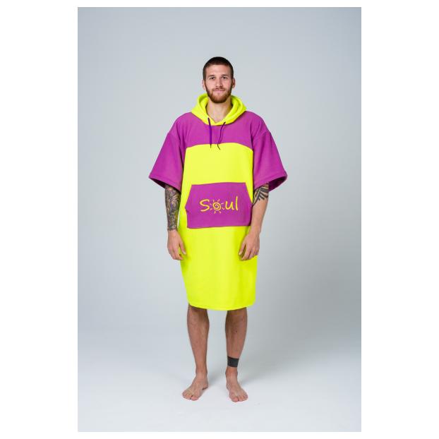 Флисовое пончо SOUL двухцветное - Аритикул Soul-poncho-two-color-pink-purple - Фото 15