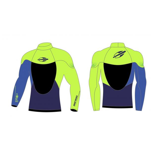 Лайкровая рубашка MORMAII «STORM» - Аритикул S508STMC3 (XL) Лайкровая рубашка MORMAII «STORM» сине-зеленая - Фото 1