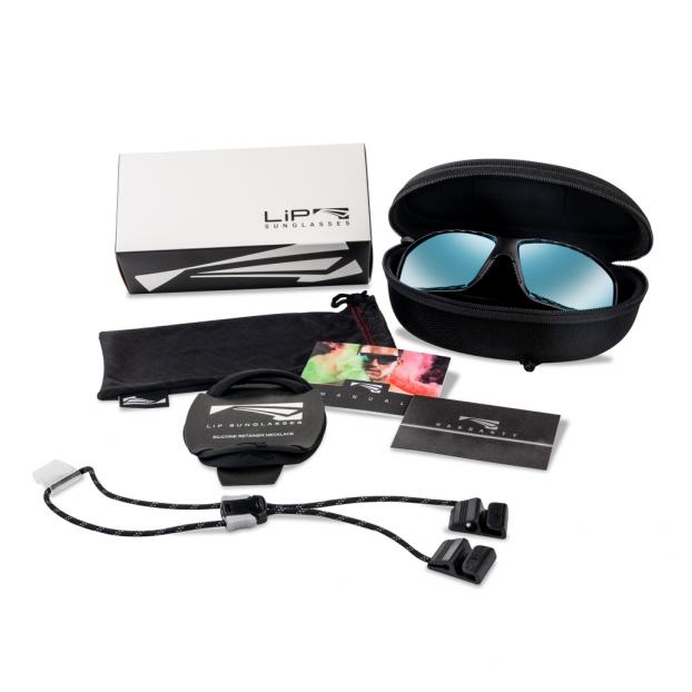 Спортивные очки LIP Surge Matt Black VIVIDE Ice Blue Lens (STD) - Аритикул 761542-Blue Lens - Фото 1