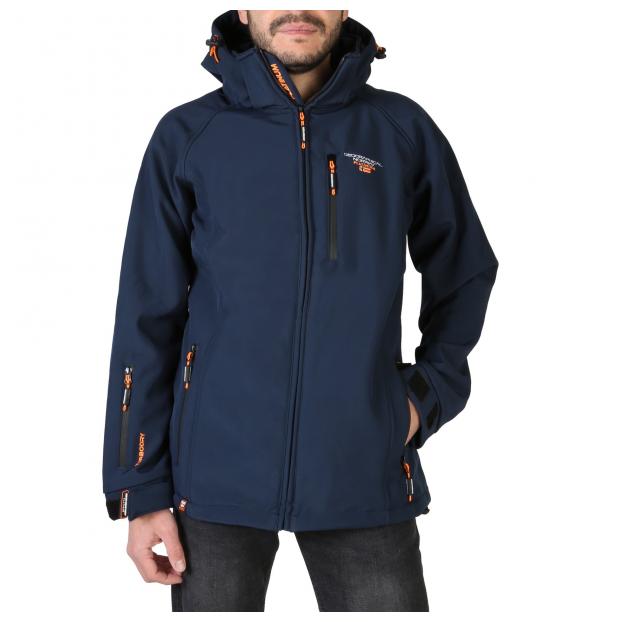 Софтшеловая куртка мужская GEOGRAPHICAL NORWAY «TAKITO» MAN - Аритикул WW5483H/G-NAVY-S - Фото 1