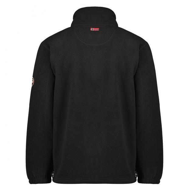 Флис мужской  GEOGRAPHICAL NORWAY «TORLEON» - Аритикул WW1672H/G-BLACK-DARK GREY-S - Фото 3